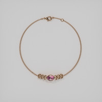 <span>0.83</span>&nbsp;<span class="tooltip-light">Ct.Tw.<span class="tooltiptext">Total Carat Weight</span></span> Gemstone Bracelet, 14K Rose Gold 3