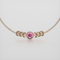 0.73 Ct.Tw. Gemstone Bracelet, 14K Rose Gold 1