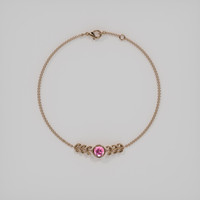 <span>0.73</span>&nbsp;<span class="tooltip-light">Ct.Tw.<span class="tooltiptext">Total Carat Weight</span></span> Gemstone Bracelet, 14K Rose Gold 3