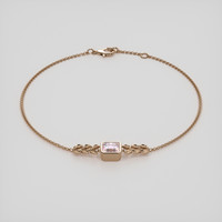 0.94 Ct.Tw. Gemstone Bracelet, 14K Rose Gold 2