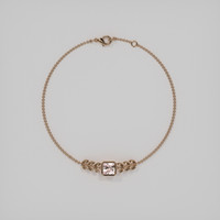 0.94 Ct.Tw. Gemstone Bracelet, 14K Rose Gold 3