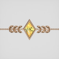 <span>1.24</span>&nbsp;<span class="tooltip-light">Ct.Tw.<span class="tooltiptext">Total Carat Weight</span></span> Yellow Sapphire Bracelet, 14K Rose Gold 1