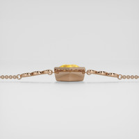 <span>1.24</span>&nbsp;<span class="tooltip-light">Ct.Tw.<span class="tooltiptext">Total Carat Weight</span></span> Yellow Sapphire Bracelet, 14K Rose Gold 4