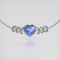 2.00 Ct.Tw. Blue Sapphire Bracelet, 18K White Gold 1
