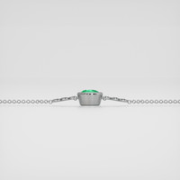 <span>1.33</span> <span class="tooltip-light">Ct.Tw.<span class="tooltiptext">Total Carat Weight</span></span> Emerald Bracelet, 18K White Gold 4