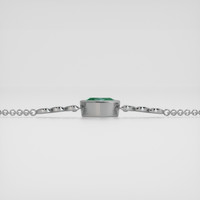 <span>0.65</span> <span class="tooltip-light">Ct.Tw.<span class="tooltiptext">Total Carat Weight</span></span> Emerald Bracelet, 18K White Gold 4