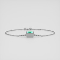<span>3.42</span>&nbsp;<span class="tooltip-light">Ct.Tw.<span class="tooltiptext">Total Carat Weight</span></span> Emerald Bracelet, 18K White Gold 2