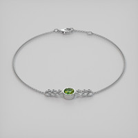 <span>0.80</span>&nbsp;<span class="tooltip-light">Ct.Tw.<span class="tooltiptext">Total Carat Weight</span></span> Gemstone Bracelet, 18K White Gold 2