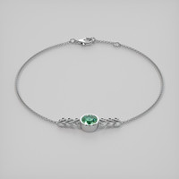 <span>0.99</span>&nbsp;<span class="tooltip-light">Ct.Tw.<span class="tooltiptext">Total Carat Weight</span></span> Gemstone Bracelet, 18K White Gold 2