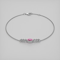 <span>0.83</span>&nbsp;<span class="tooltip-light">Ct.Tw.<span class="tooltiptext">Total Carat Weight</span></span> Gemstone Bracelet, 18K White Gold 2