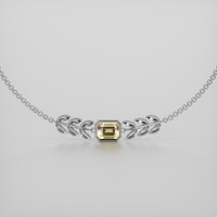 0.60 Ct.Tw. Gemstone Bracelet, 18K White Gold 1