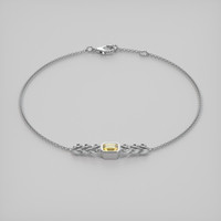 0.60 Ct.Tw. Gemstone Bracelet, 18K White Gold 2