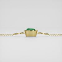 <span>3.37</span> <span class="tooltip-light">Ct.Tw.<span class="tooltiptext">Total Carat Weight</span></span> Emerald Bracelet, 18K Yellow Gold 4