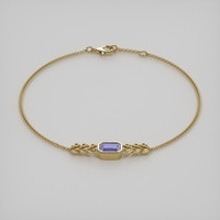 0.98 Ct.Tw. Gemstone Bracelet, 18K Yellow Gold 2