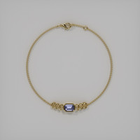 0.98 Ct.Tw. Gemstone Bracelet, 18K Yellow Gold 3