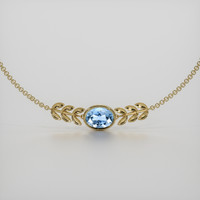 0.95 Ct.Tw. Gemstone Bracelet, 18K Yellow Gold 1