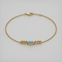 0.95 Ct.Tw. Gemstone Bracelet, 18K Yellow Gold 2