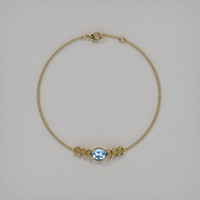 0.95 Ct.Tw. Gemstone Bracelet, 18K Yellow Gold 3
