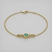 0.99 Ct.Tw. Gemstone Bracelet, 18K Yellow Gold 2