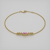 0.83 Ct.Tw. Gemstone Bracelet, 18K Yellow Gold 2