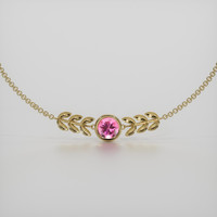 0.73 Ct.Tw. Gemstone Bracelet, 18K Yellow Gold 1