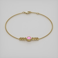 0.73 Ct.Tw. Gemstone Bracelet, 18K Yellow Gold 2