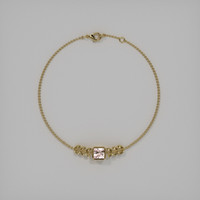 0.94 Ct.Tw. Gemstone Bracelet, 18K Yellow Gold 3