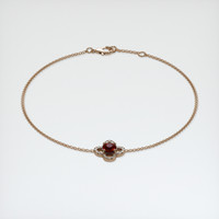 <span>0.62</span>&nbsp;<span class="tooltip-light">Ct.Tw.<span class="tooltiptext">Total Carat Weight</span></span> Ruby Bracelet, 14K Rose Gold 2