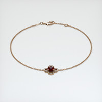 0.62 Ct.Tw. Ruby Bracelet, 14K Rose Gold 2