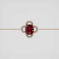 <span>4.52</span>&nbsp;<span class="tooltip-light">Ct.Tw.<span class="tooltiptext">Total Carat Weight</span></span> Ruby Bracelet, 14K Rose Gold 1