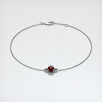 <span>0.62</span>&nbsp;<span class="tooltip-light">Ct.Tw.<span class="tooltiptext">Total Carat Weight</span></span> Ruby Bracelet, 14K White Gold 2