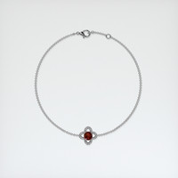 <span>0.62</span>&nbsp;<span class="tooltip-light">Ct.Tw.<span class="tooltiptext">Total Carat Weight</span></span> Ruby Bracelet, 14K White Gold 3