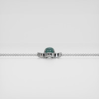 <span>1.83</span> <span class="tooltip-light">Ct.Tw.<span class="tooltiptext">Total Carat Weight</span></span> Greenish Blue Sapphire Bracelet, 14K White Gold 4