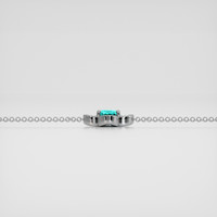<span>1.16</span>&nbsp;<span class="tooltip-light">Ct.Tw.<span class="tooltiptext">Total Carat Weight</span></span> Blue Paraiba Tourmaline Bracelet, 18K White Gold 4