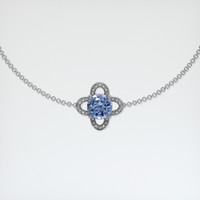 1.25 Ct.Tw. Gemstone Bracelet, 18K White Gold 1