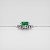 <span>4.36</span> <span class="tooltip-light">Ct.Tw.<span class="tooltiptext">Total Carat Weight</span></span> Emerald Bracelet, 18K White Gold 4