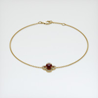 <span>0.62</span>&nbsp;<span class="tooltip-light">Ct.Tw.<span class="tooltiptext">Total Carat Weight</span></span> Ruby Bracelet, 14K Yellow Gold 2