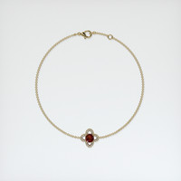 <span>0.62</span>&nbsp;<span class="tooltip-light">Ct.Tw.<span class="tooltiptext">Total Carat Weight</span></span> Ruby Bracelet, 14K Yellow Gold 3