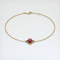 <span>0.84</span>&nbsp;<span class="tooltip-light">Ct.Tw.<span class="tooltiptext">Total Carat Weight</span></span> Ruby Bracelet, 14K Yellow Gold 2