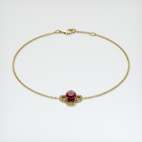 <span>0.89</span>&nbsp;<span class="tooltip-light">Ct.Tw.<span class="tooltiptext">Total Carat Weight</span></span> Ruby Bracelet, 14K Yellow Gold 2