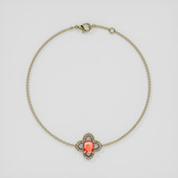 <span>1.11</span> <span class="tooltip-light">Ct.Tw.<span class="tooltiptext">Total Carat Weight</span></span> Padparadscha Sapphire Bracelet, 14K Yellow Gold 3