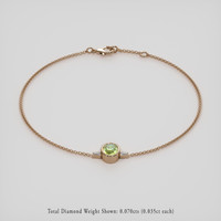 1.07 Ct.Tw. Gemstone Bracelet, 14K Rose Gold 2