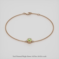 <span>1.07</span>&nbsp;<span class="tooltip-light">Ct.Tw.<span class="tooltiptext">Total Carat Weight</span></span> Gemstone Bracelet, 14K Rose Gold 2