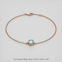 <span>0.98</span>&nbsp;<span class="tooltip-light">Ct.Tw.<span class="tooltiptext">Total Carat Weight</span></span> Gemstone Bracelet, 14K Rose Gold 2