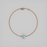 0.98 Ct.Tw. Gemstone Bracelet, 14K Rose Gold 3
