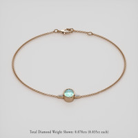 <span>0.81</span>&nbsp;<span class="tooltip-light">Ct.Tw.<span class="tooltiptext">Total Carat Weight</span></span> Gemstone Bracelet, 14K Rose Gold 2