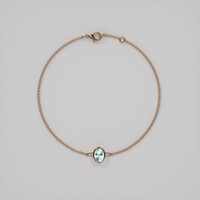 0.81 Ct.Tw. Gemstone Bracelet, 14K Rose Gold 3