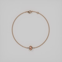 0.90 Ct.Tw. Gemstone Bracelet, 14K Rose Gold 3