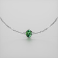 0.73 Ct.Tw. Gemstone Bracelet, 18K White Gold 1