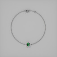 0.73 Ct.Tw. Gemstone Bracelet, 18K White Gold 3